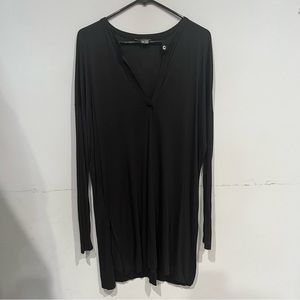 Vince Viscose tunic dress v neck